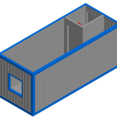 Бытовка строительная 7,0х2,4х2,5 м - Производство блочно-модульных зданий 