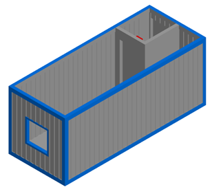 Бытовка строительная 7,0х2,4х2,5 м - Производство блочно-модульных зданий 
